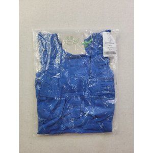 NEW - Kate Quinn Ruffle Gathered Shortie GIRLS 18-24m Baby Toddler Blue Dogs